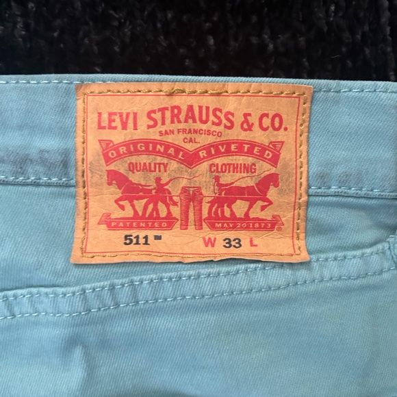 Men’s Teal Jean Shorts - Levi’s - 33 - Picture 3 of 3